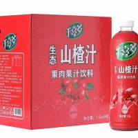 千喜多生態山楂汁果肉果汁飲料 1.5Lx6瓶