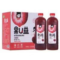 果U益益生菌發酵復合果昔楊梅味 1.25Lx6瓶